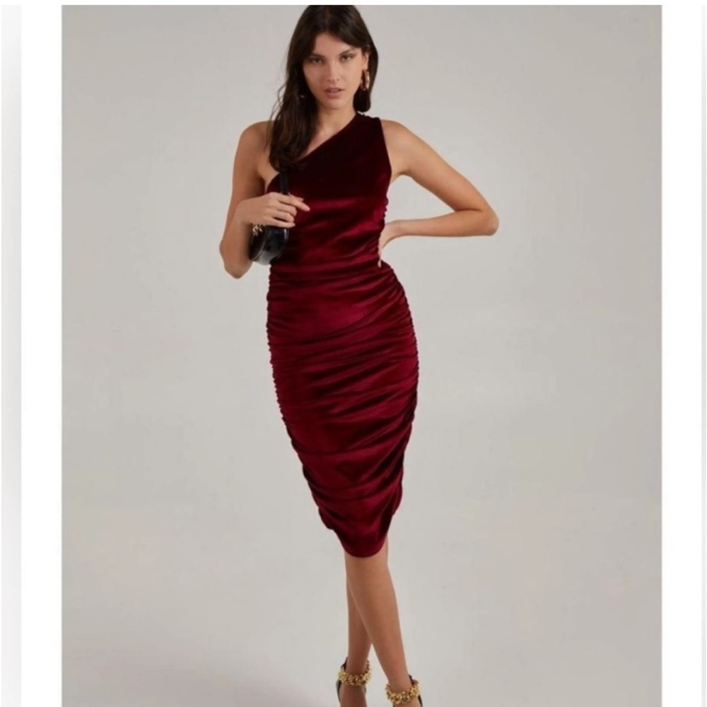 House of Harlow 1960- raspberry velvet cocktail dress NWT